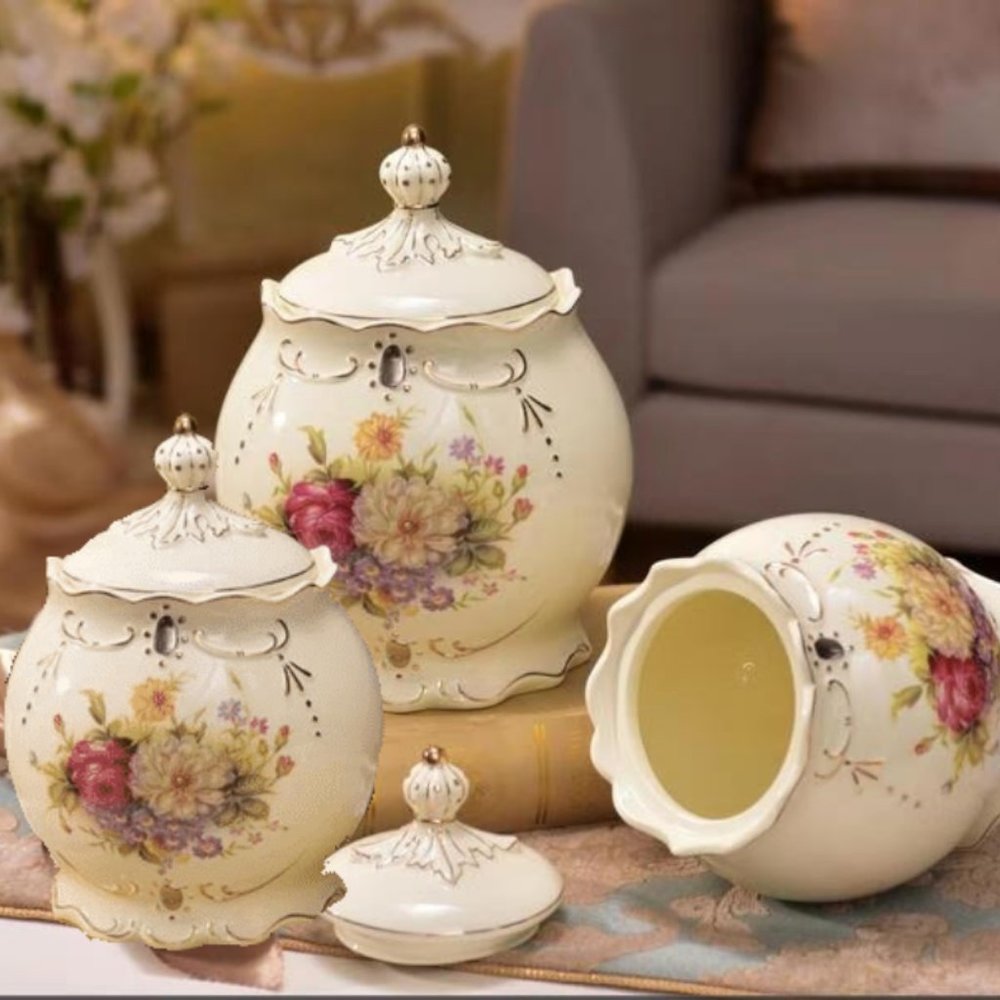 Ceramic Canister Set 3 Piece